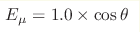 E_\mu= 1.0\times\cos\theta