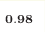 _{\mathbf{0.98}}