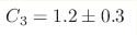 C_3= 1.2 \pm 0.3