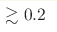 \gtrsim 0.2