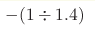 -(1\div1.4)